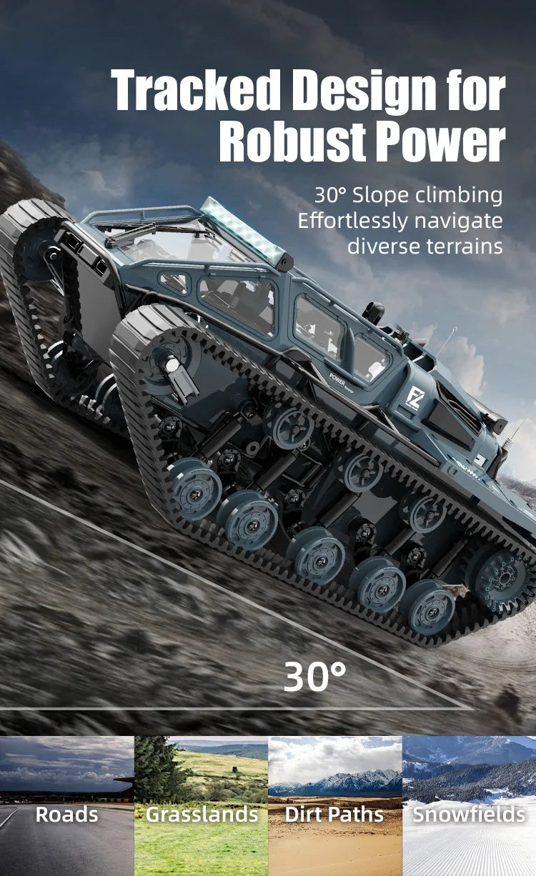 2.4G JJRC C8812 Full Scale Tracked RC Tank Remote Control Car