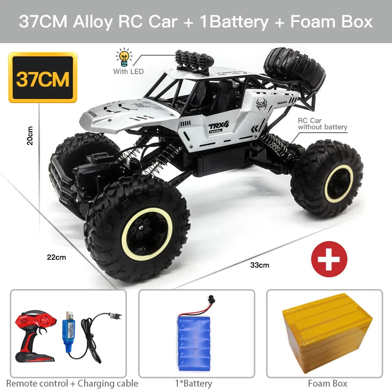 ZWN 1:12 / 1:16 4WD RC Car With Led Lights 2.4G Radio Remote Control Cars Buggy