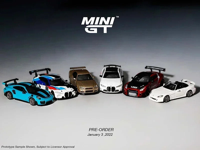 MINIGT 1/64 Nissan Skyline GT-R (R34) V-Spec II Alloy Car Model