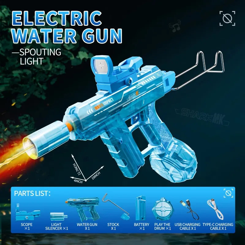 MK3 Simulation Shooting Flames Electric Water Gun