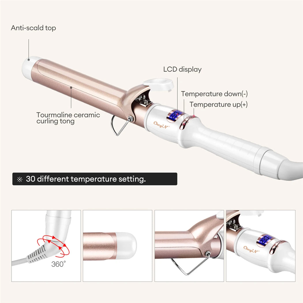 CkeyiN 32mm 38mm Electric Hair Curler