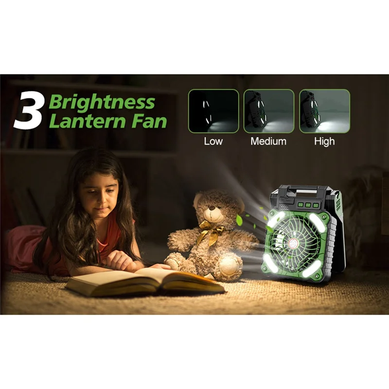 Solar Powered Camping Fan