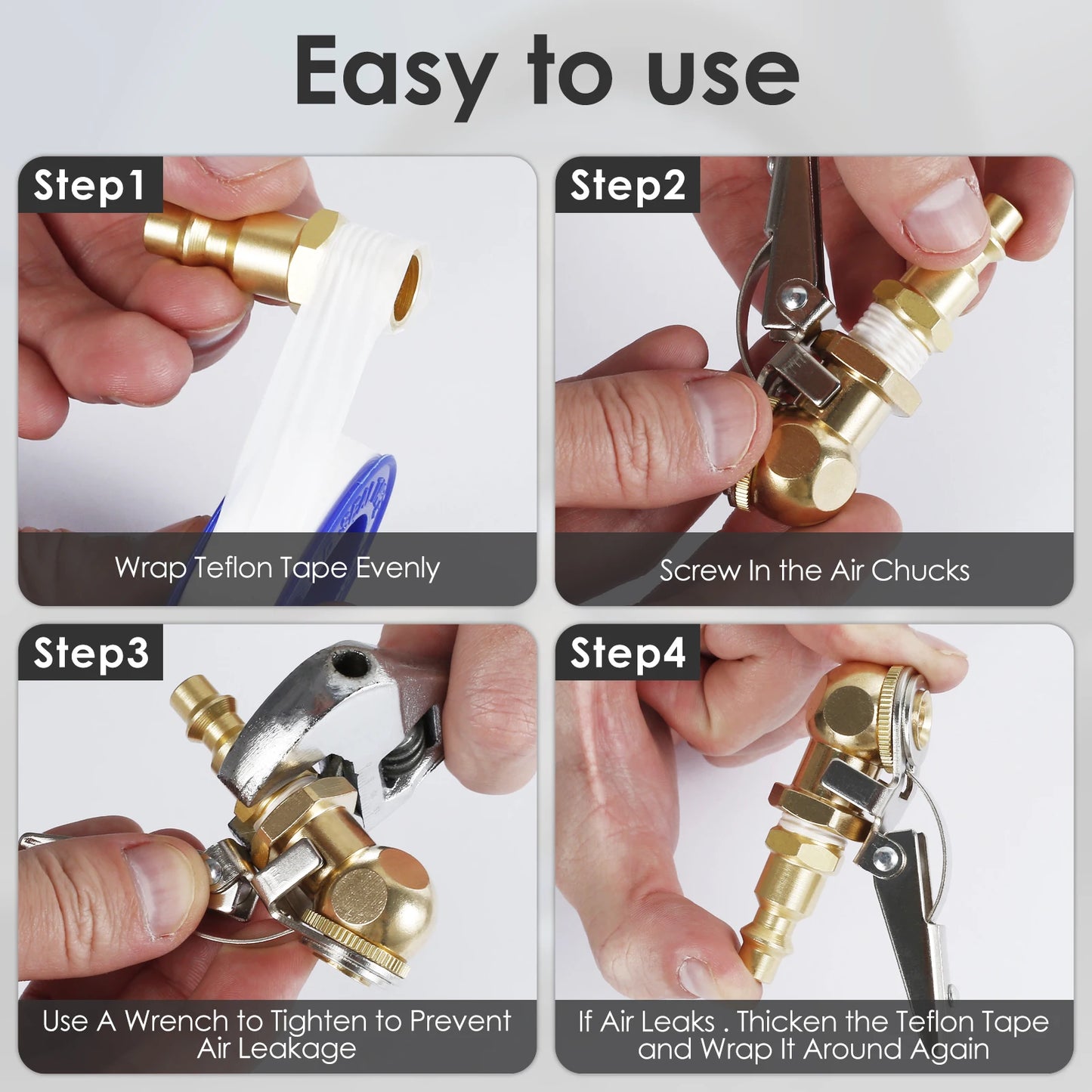 Car Tire Air Chuck Inflator Pump Valve Connector