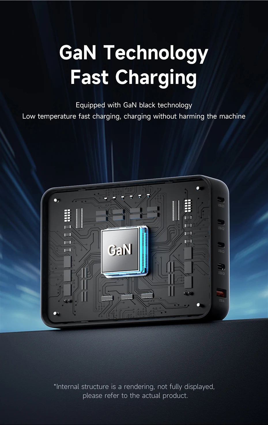 Hagibis 240W USB C Charger 5 Ports GaN 140W PD3.1