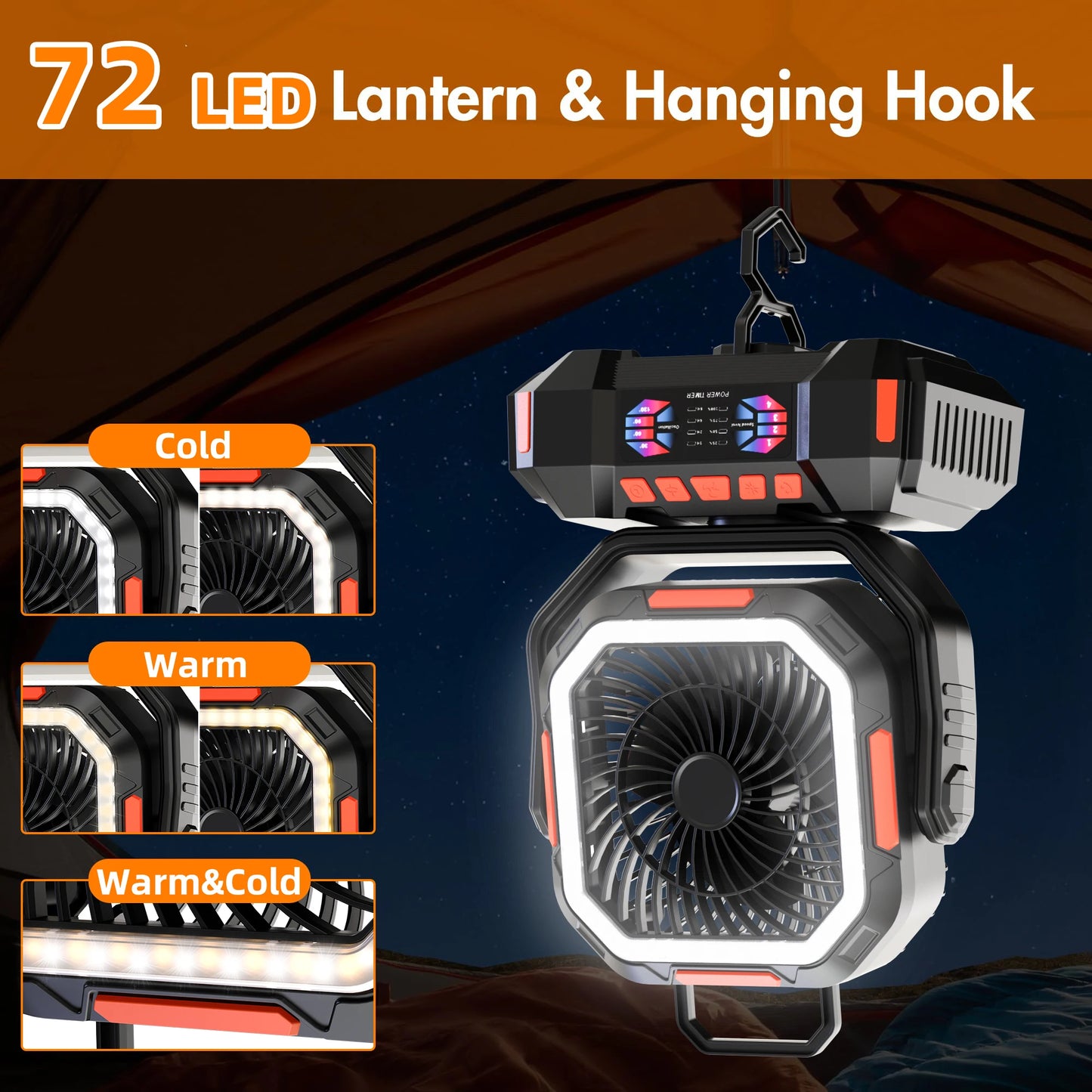 Camping Fan 40000mAh Battery Powered Fan