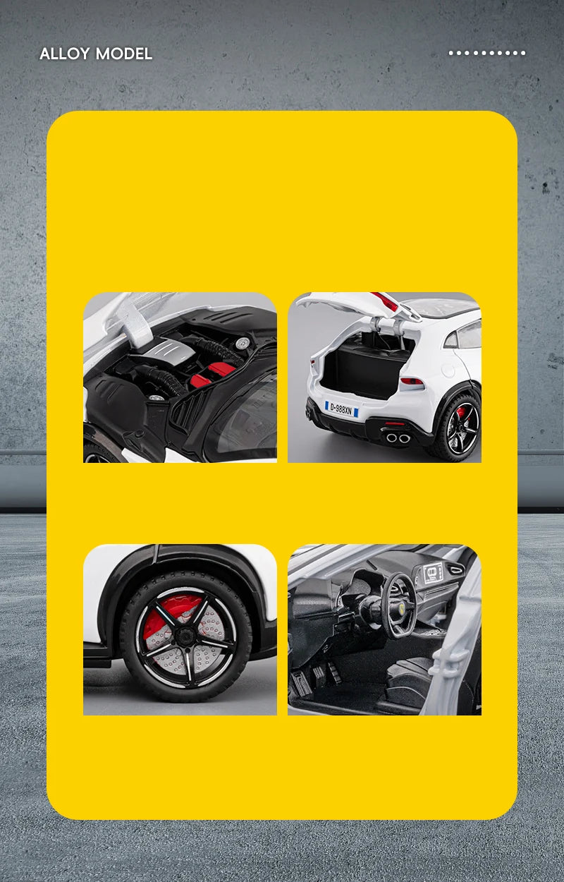 1:24 Purosangues FUV SUV Alloy Sports Car Model