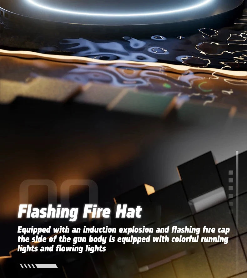 Cool Lights Electric Continuous Fire Water Gun
