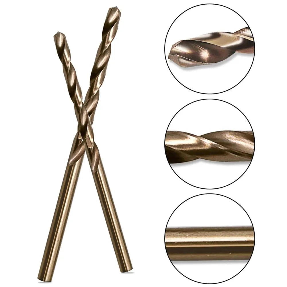 10pcs/set HSS M35 Cobalt Drill Bits