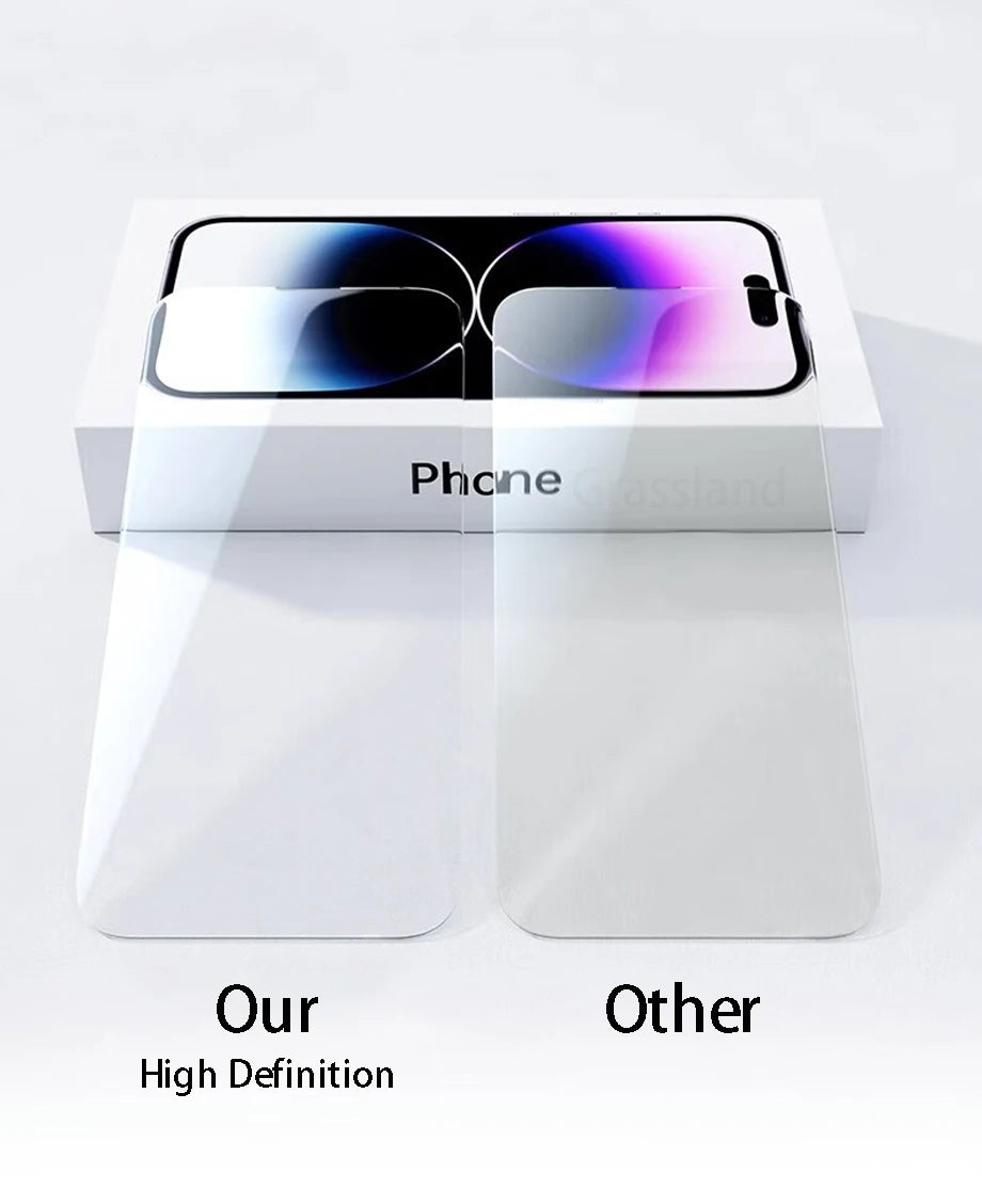 4Pcs Tempered Glass For iPhone 16 15 14 13 12 11 Pro Max Screen Protector