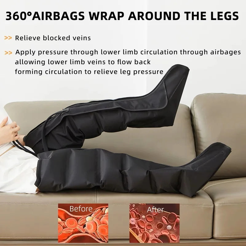 Air Pressure Leg Massager Foot Massage Boots
