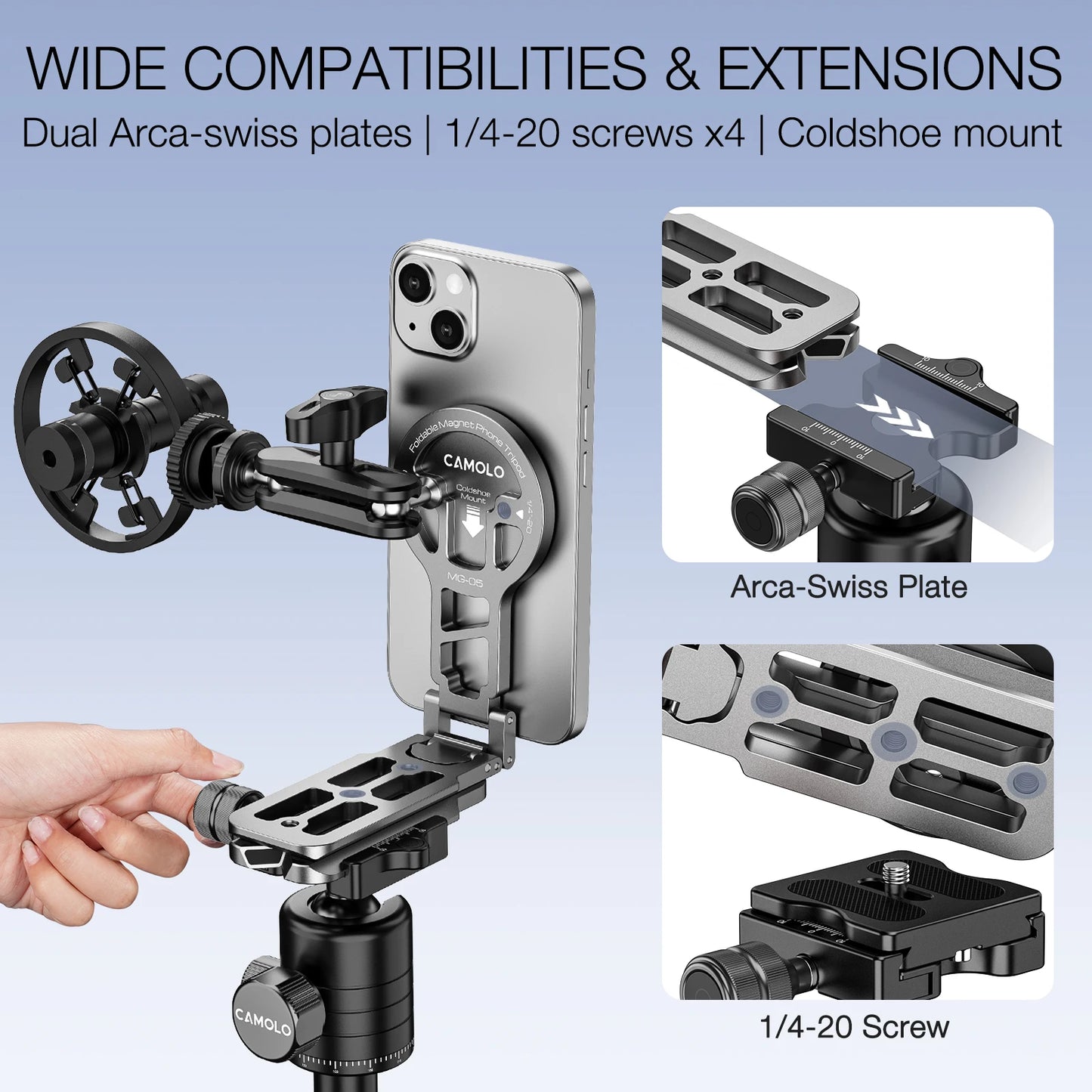 Magnetic Phone Holder Magsafe Tripod
