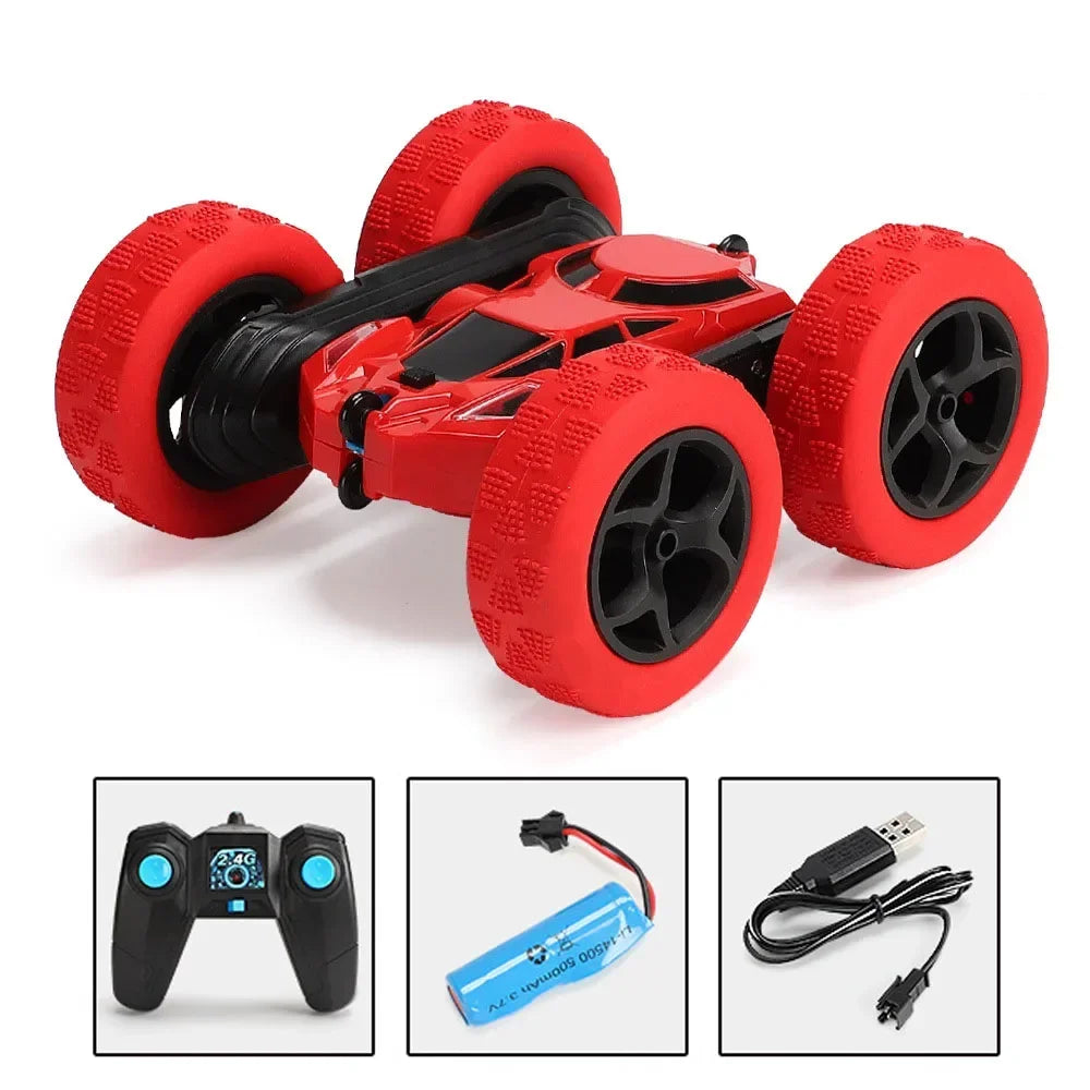 RC Stunt Car Children Double Sided Flip Remote Control 360 Rotation