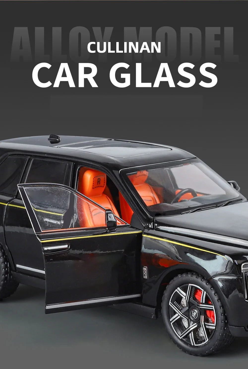 1/24 2025 Rolls Royce SUV Cullinan Alloy Luxury Car Model