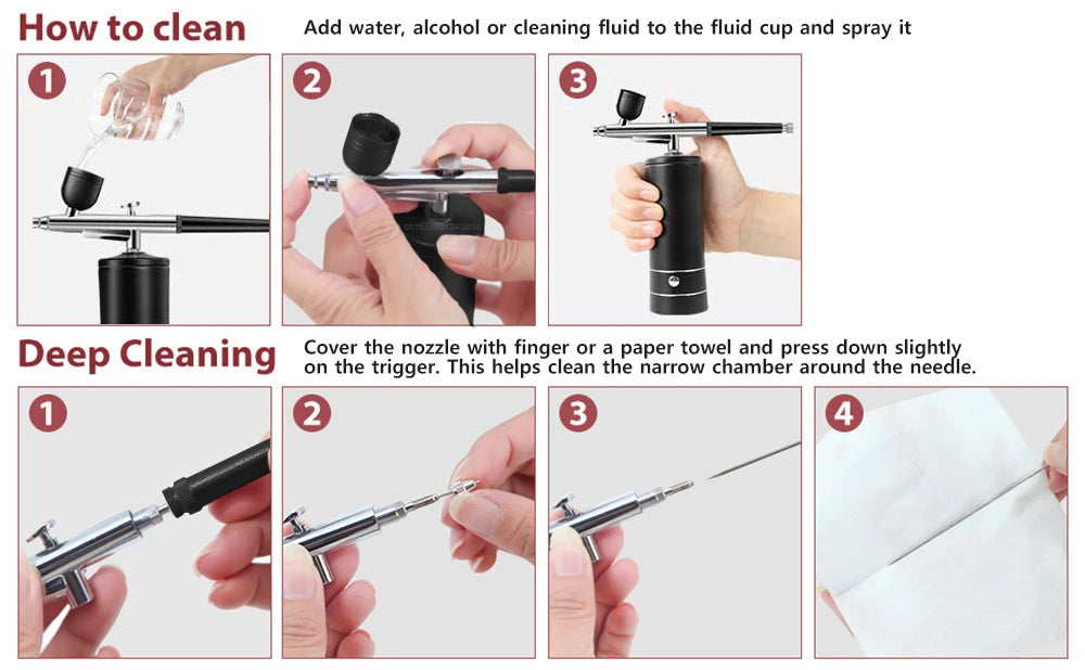 Airbrush Nail With Compressor Portable Air Brush