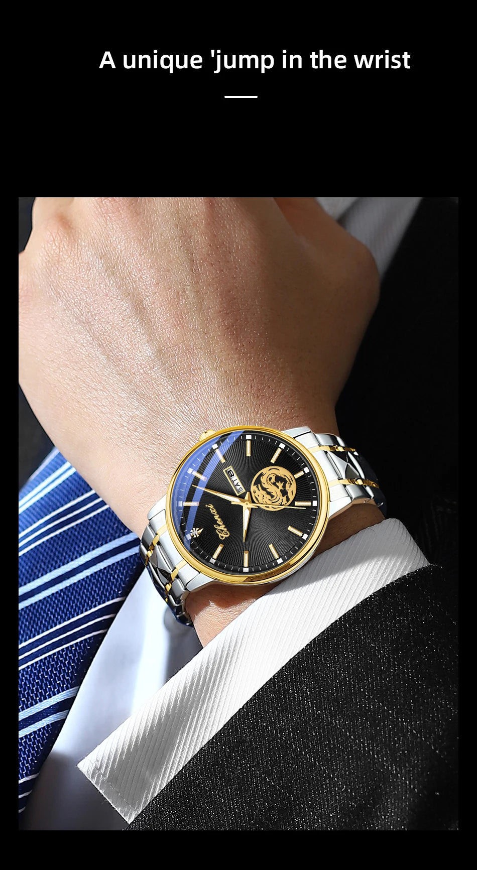 CHENXI Business Luxury Men Watches Quartz Stainless Steel Wrsitwatches