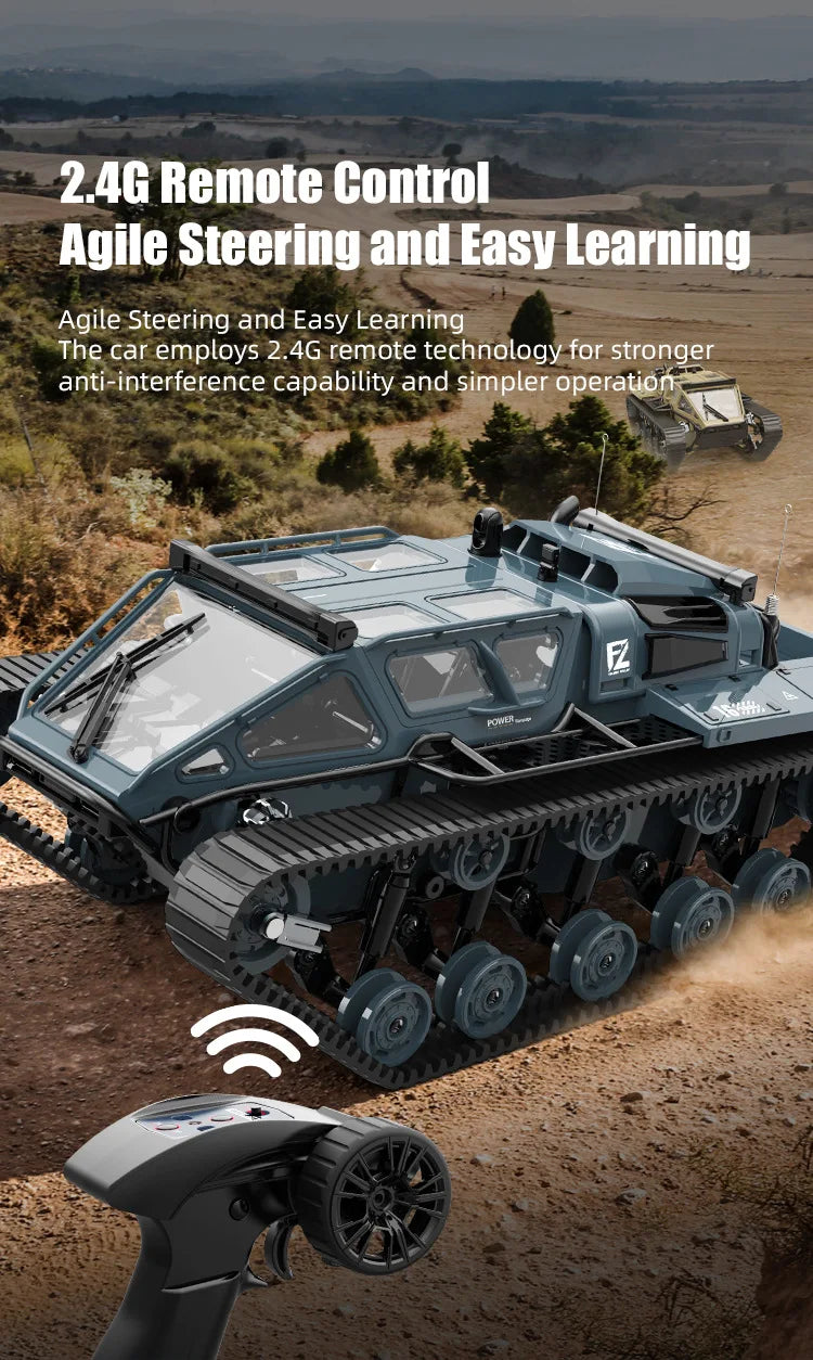 2.4G JJRC C8812 Full Scale Tracked RC Tank Remote Control Car
