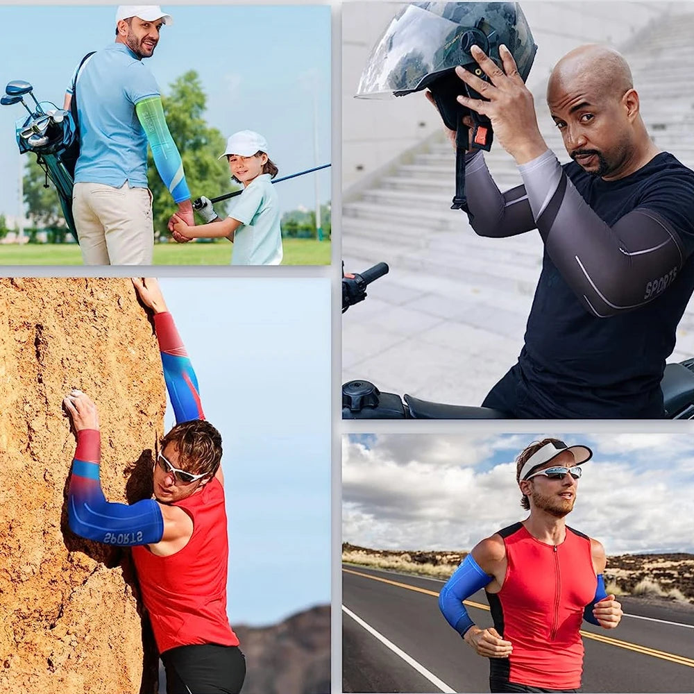 1 pair Cool Cycling Sport Cooling Arm Sleeves