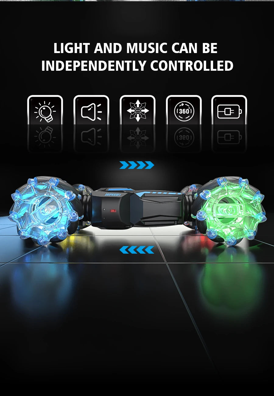 4WD RC stunt car rotation drift 2.4G wireless remote control car