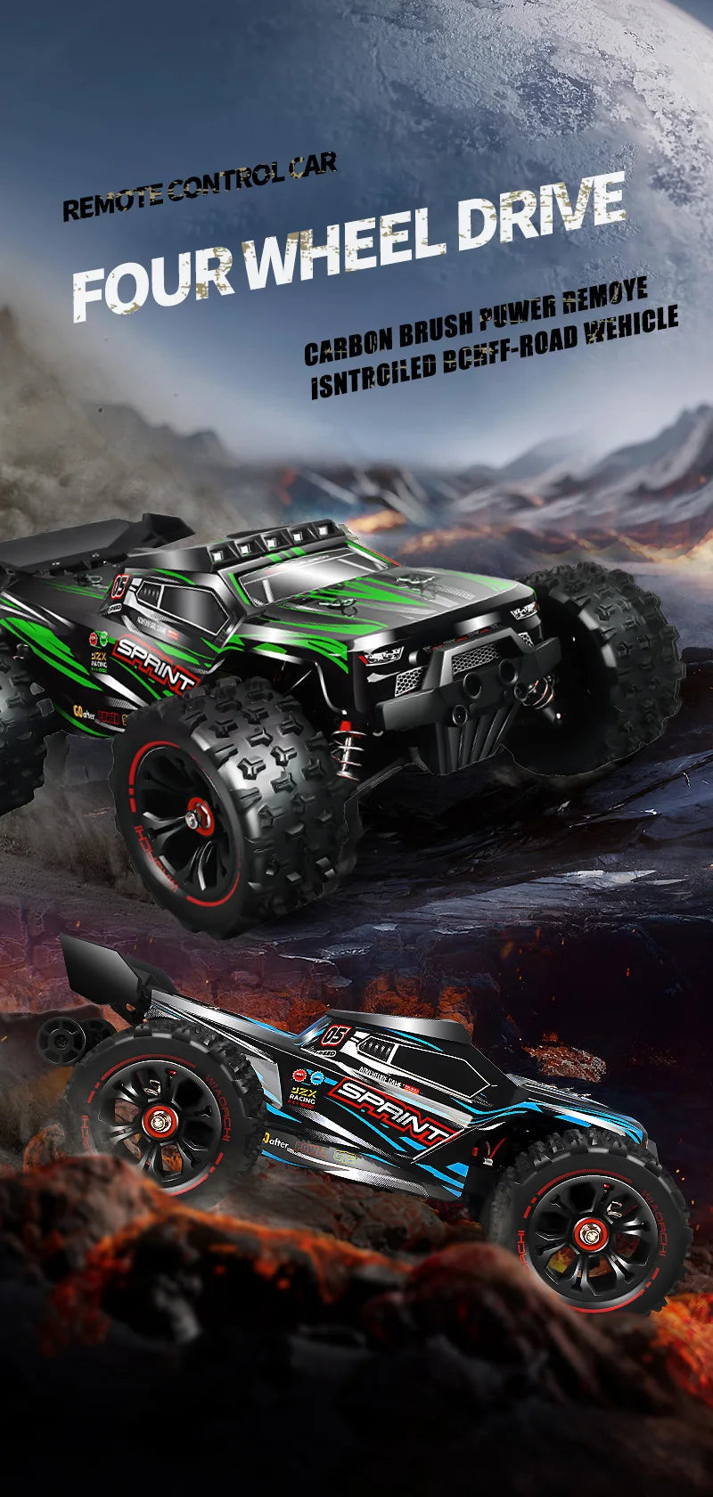 1:16 85KM/H Or 50KM/H 4WD RC Car