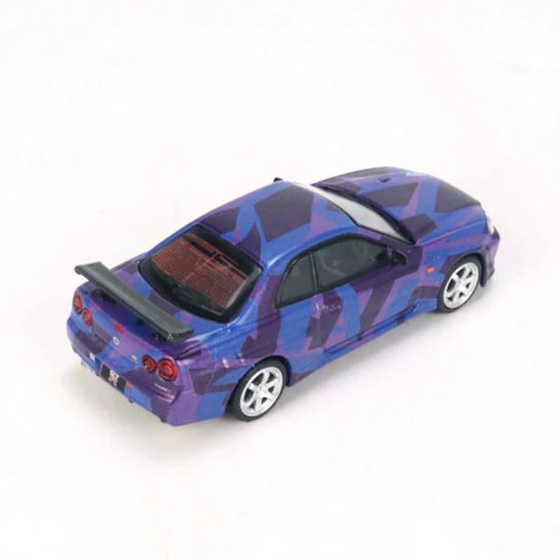 MINIGT 1/64 Nissan Skyline GT-R (R34) V-Spec II Alloy Car Model