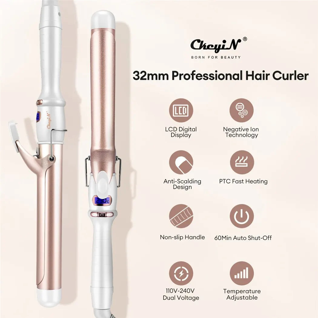 CkeyiN 32mm 38mm Electric Hair Curler