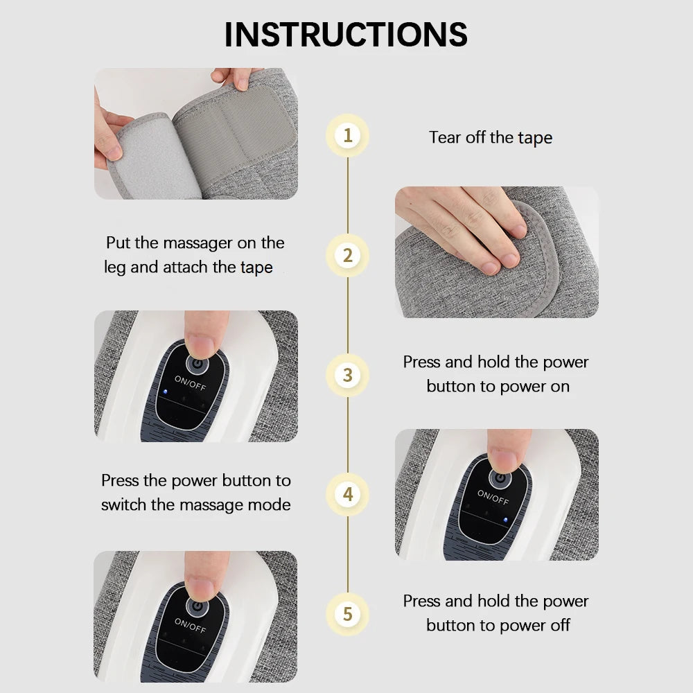 Wireless 360° Air Pressure Calf Massager Eletric 3VM+