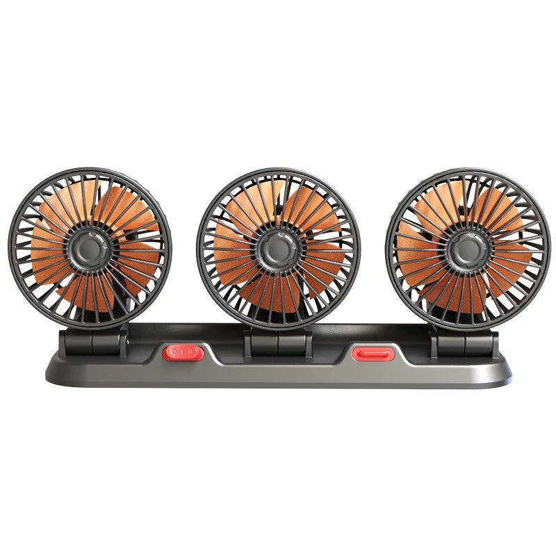 Xiaomi Car Fan 360° Adjustable 3 Head Air Fan Automotive Electric Fan