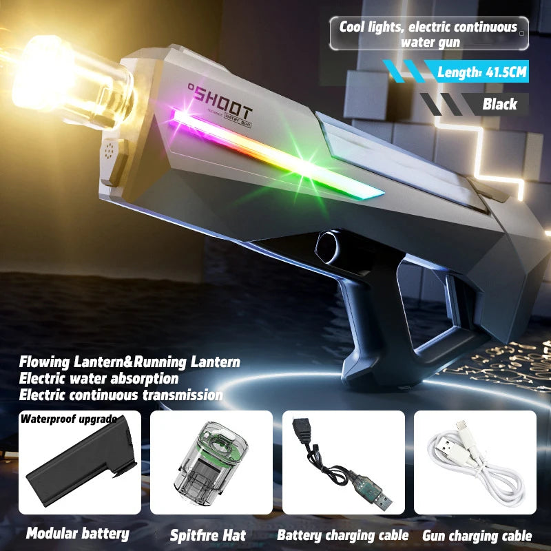 Cool Lights Electric Continuous Fire Water Gun