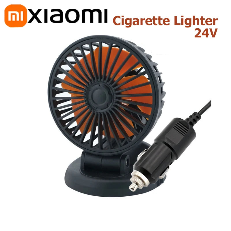 Xiaomi Car Fan 360° Adjustable 3 Head Air Fan Automotive Electric Fan