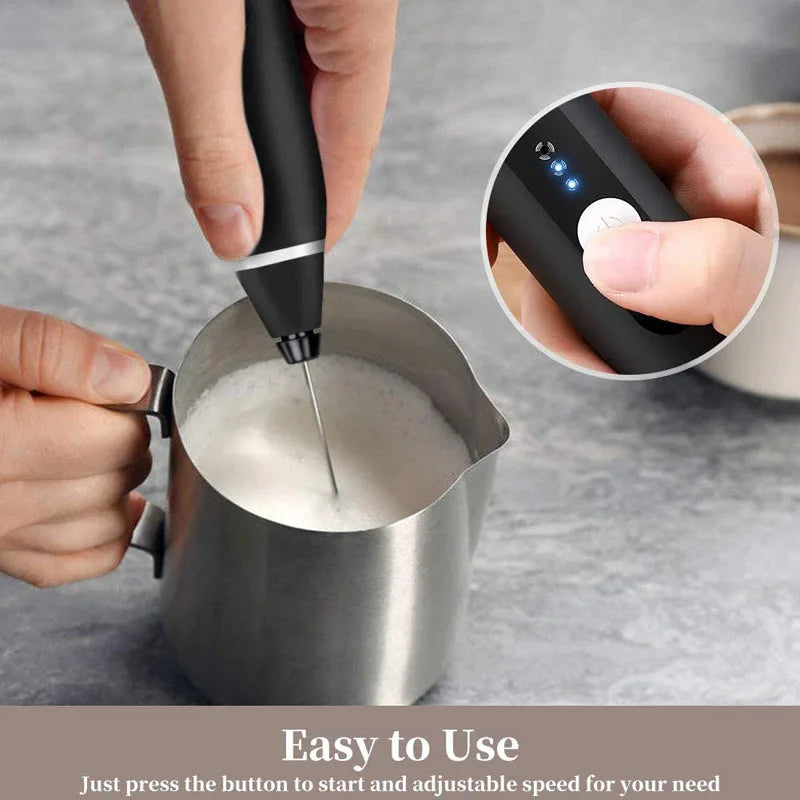 Wireless Milk Frothers Electric Handheld Blender