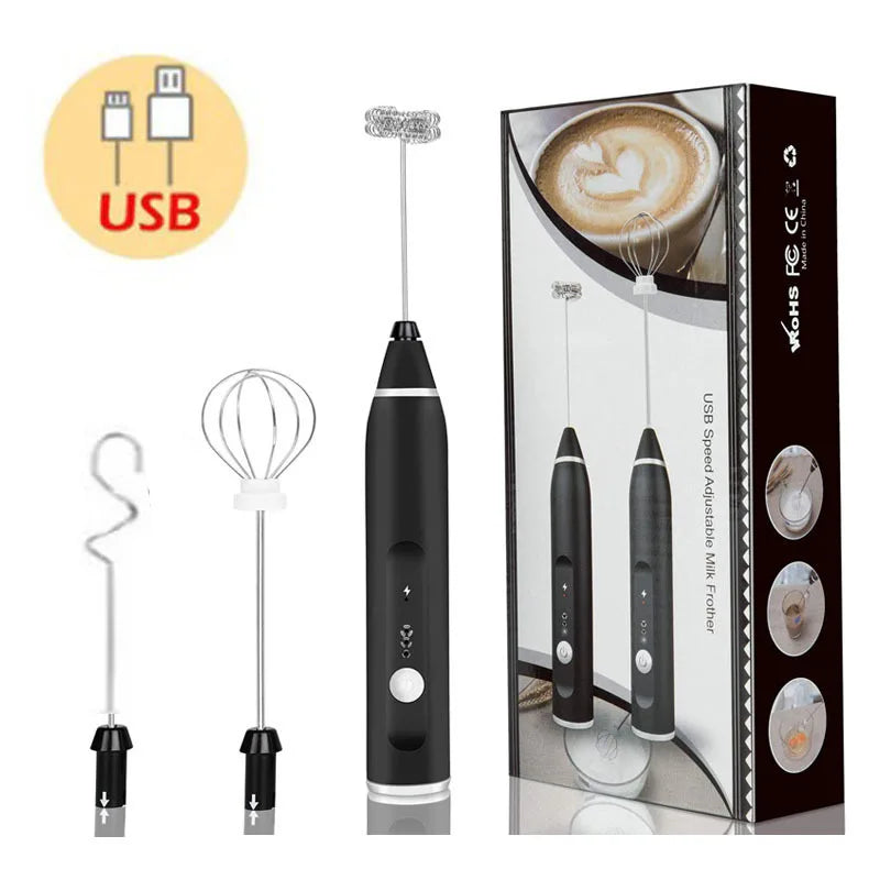 Wireless Milk Frothers Electric Handheld Blender