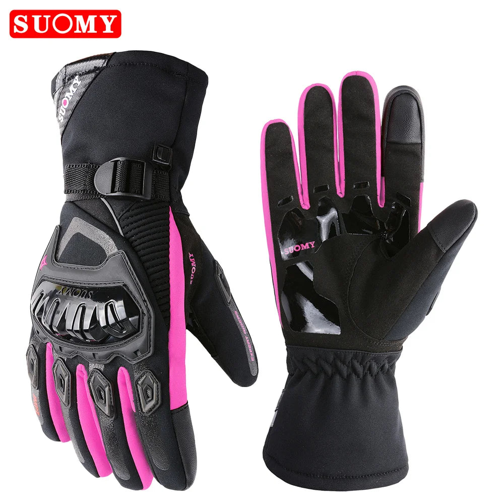 SUOMY Winter Warm Women Motorcycle Gloves