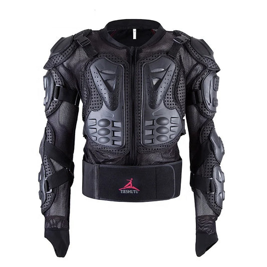 Breathable Mesh Cloth Hard PE Shell Professional Off-Road Protector Motorcycle Full Body Armor Jacket