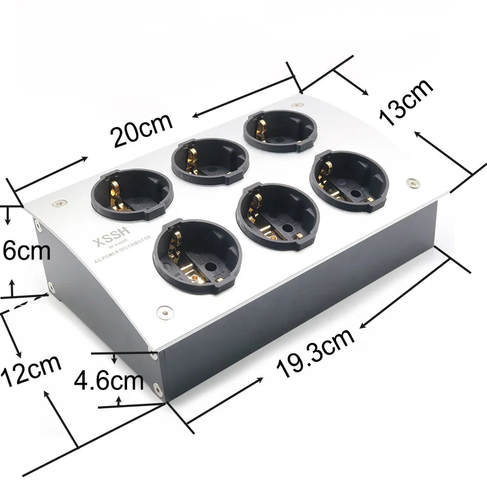 Power Outlet YIVO XSSH Audio EU Shuko Euro AC Power Distributor