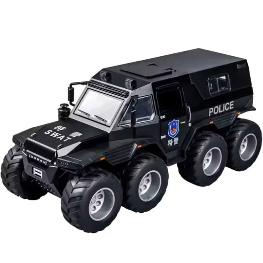 Diecast Model Car Off-road Vehicle Truck Electric Alloy 1:32 8WD Off-road Model Car Toy