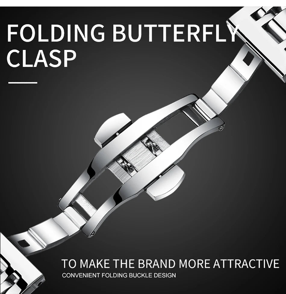 BELUSHI Top Brand Watch Men Stainless Steel