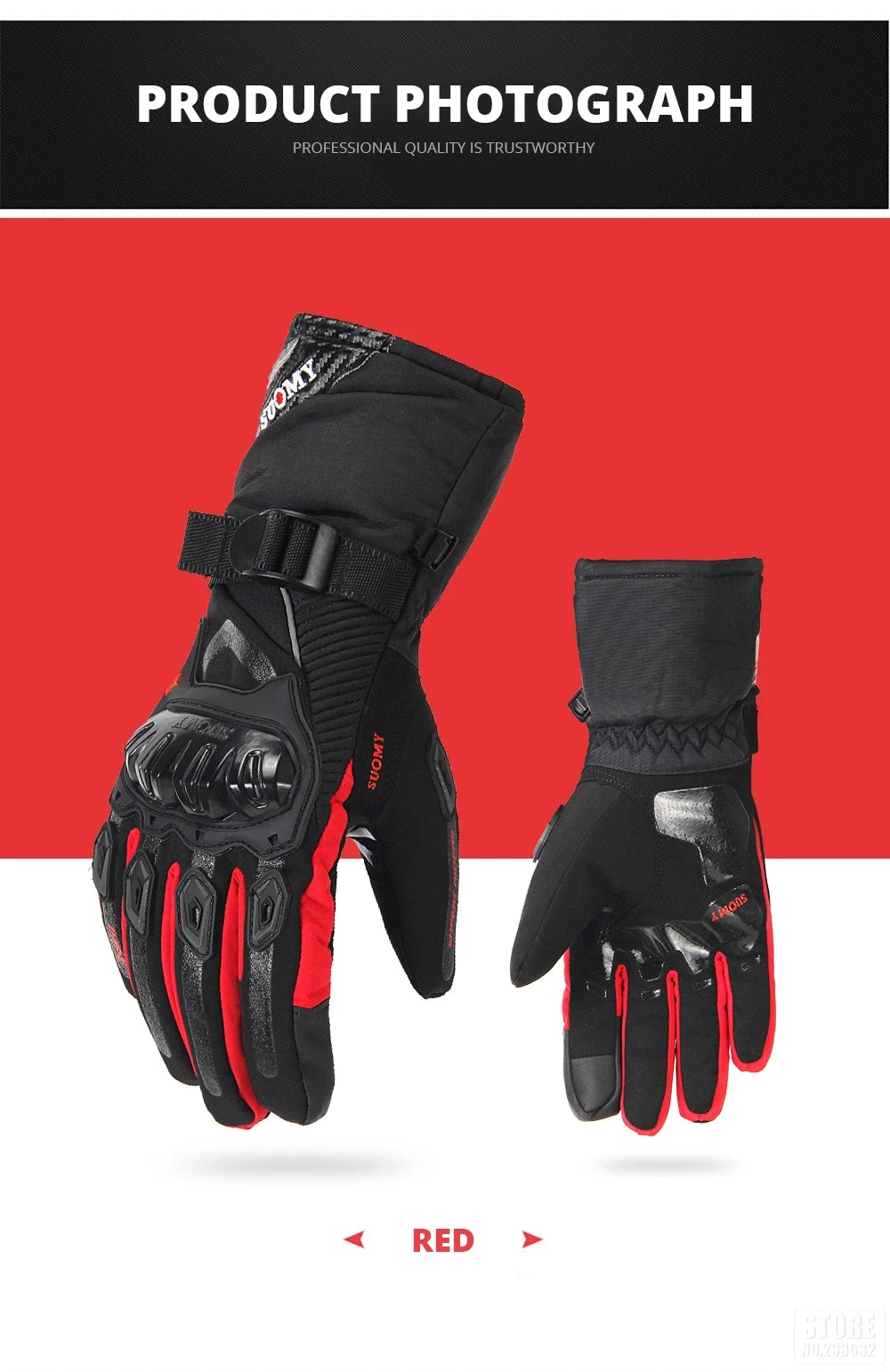 Motorcycle Gloves Windproof Waterproof Guantes Moto Men Motorbike Riding Gloves