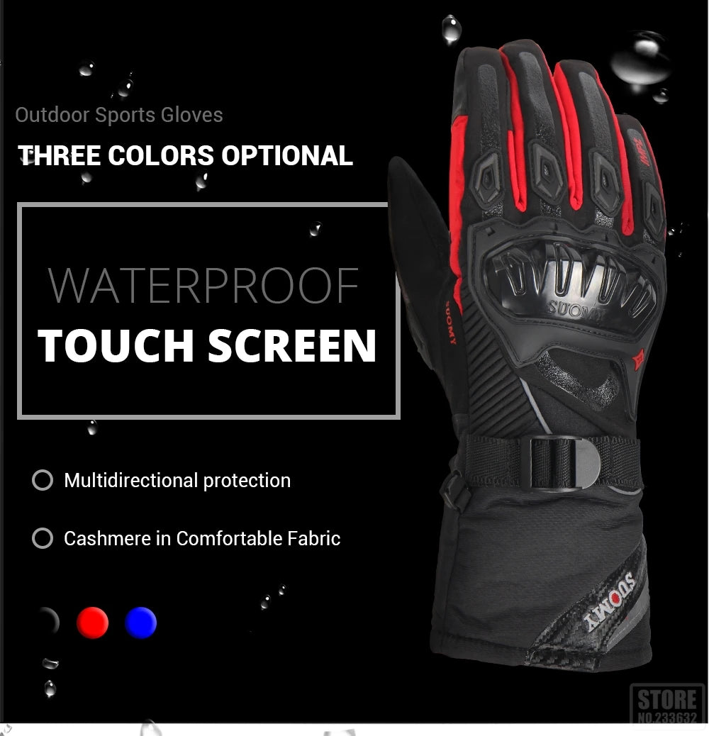 Motorcycle Gloves Windproof Waterproof Guantes Moto Men Motorbike Riding Gloves