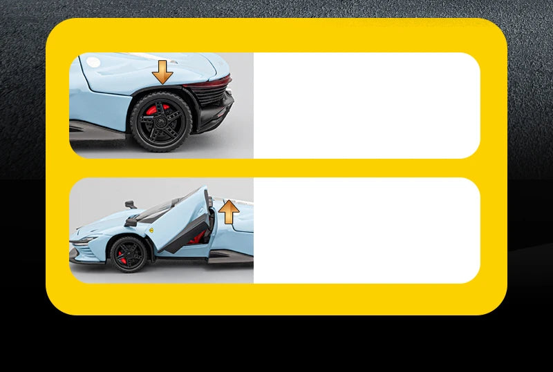 1:32 SP3 Daytona Alloy Sports Car Model