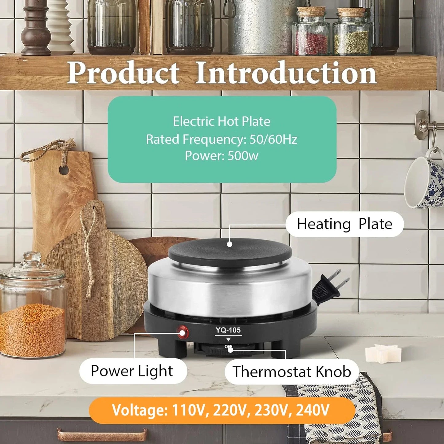Gemos Candle Making Kit with 500W Electronic Stove