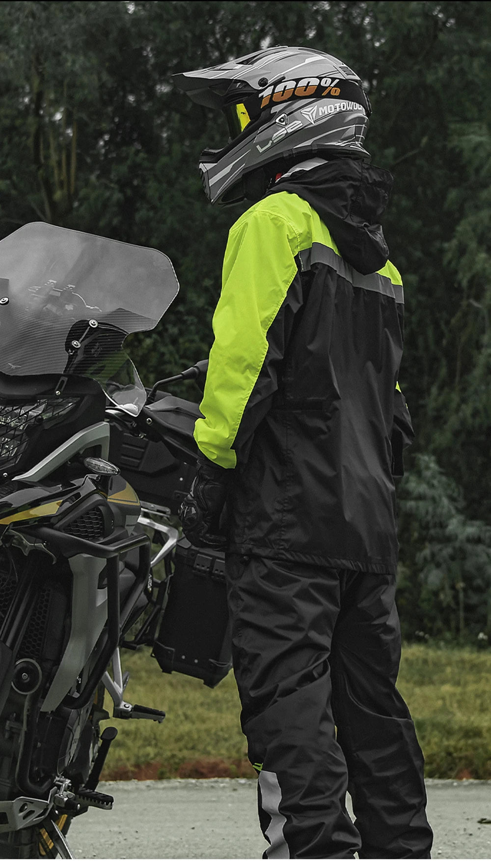 Summer Motorcycle Raincoat Rain Jacket Pants