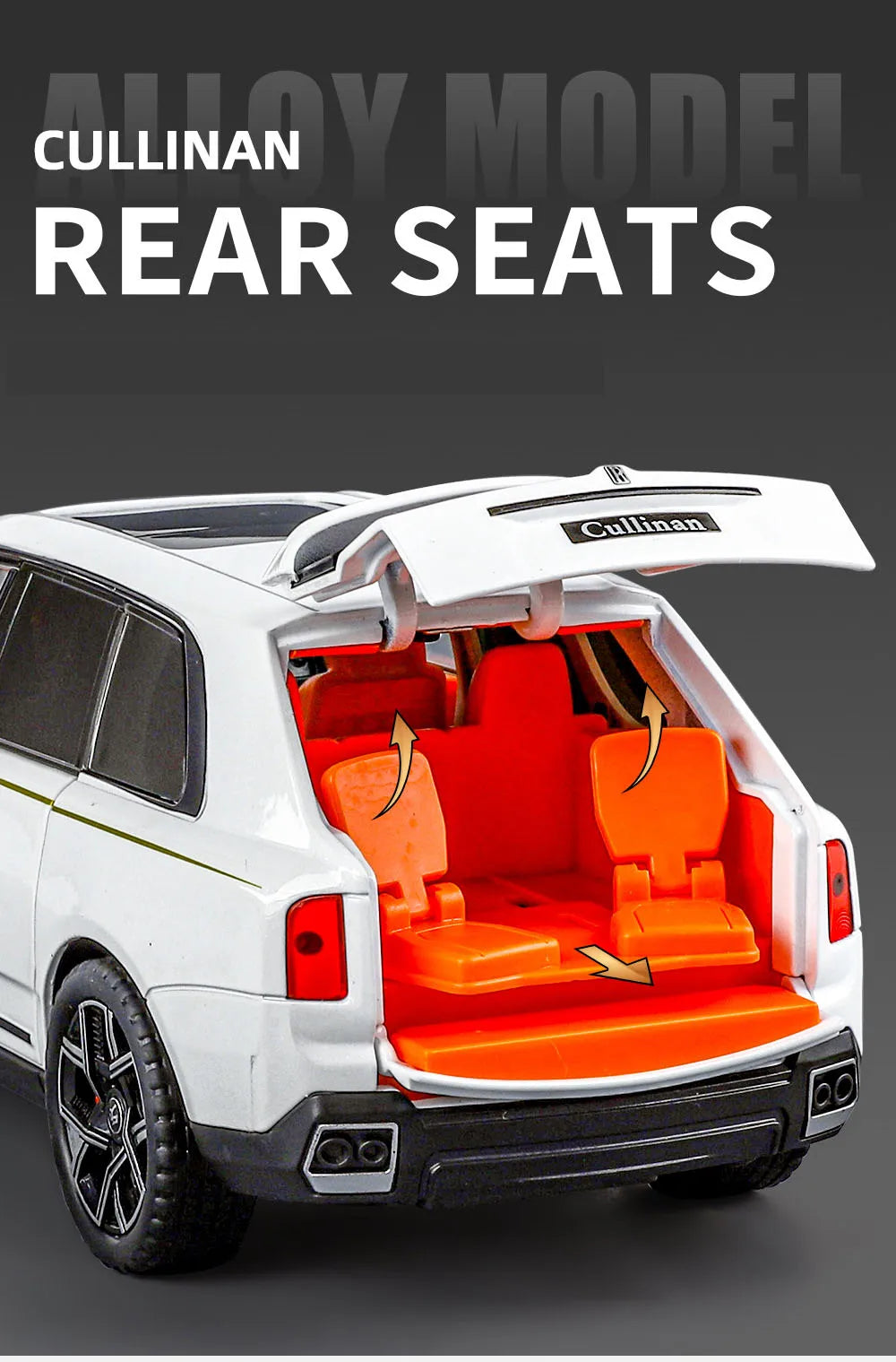 1/24 2025 Rolls Royce SUV Cullinan Alloy Luxury Car Model