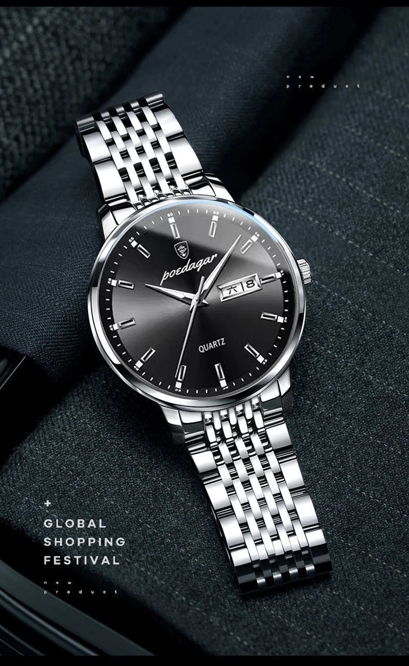 POEDAGAR Luxury Business Men Wristwatches