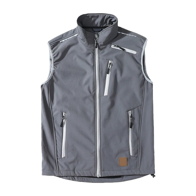 Golf Vest for Men Fleece Softshell Sports Outdoor Hiking Vest