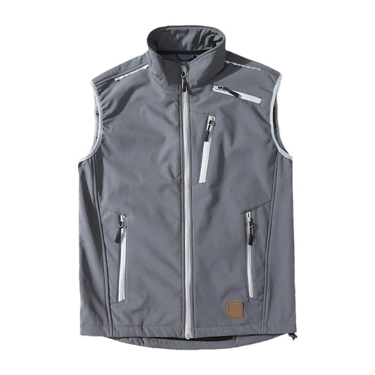Golf Vest for Men Fleece Softshell Sports Outdoor Hiking Vest
