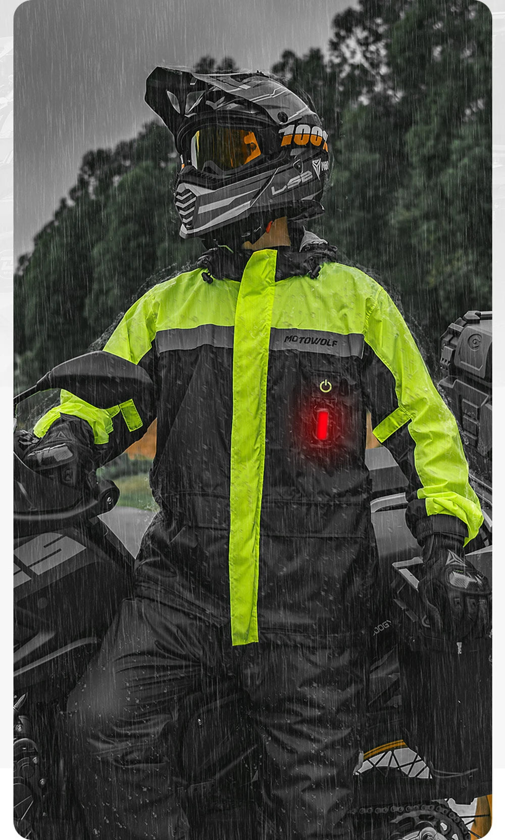 Summer Motorcycle Raincoat Rain Jacket Pants