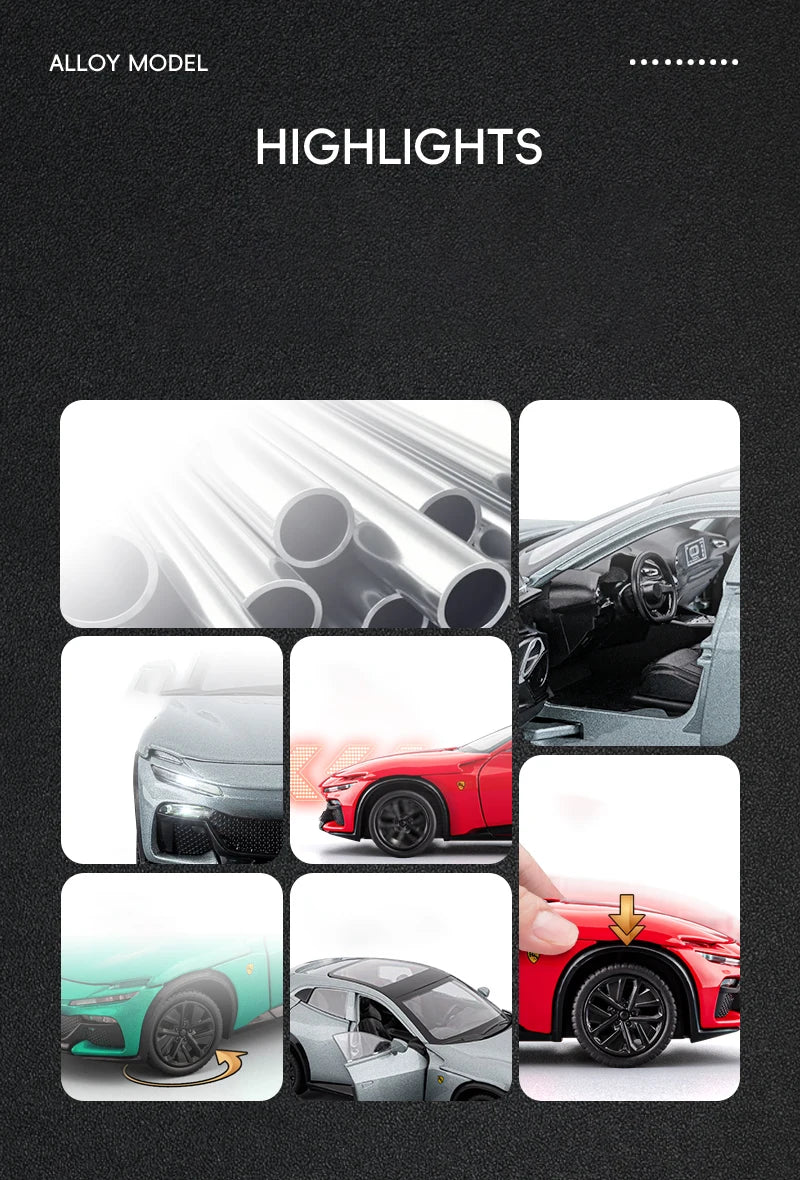 1:32 Purosangues FUV SUV Alloy Sports Car Model