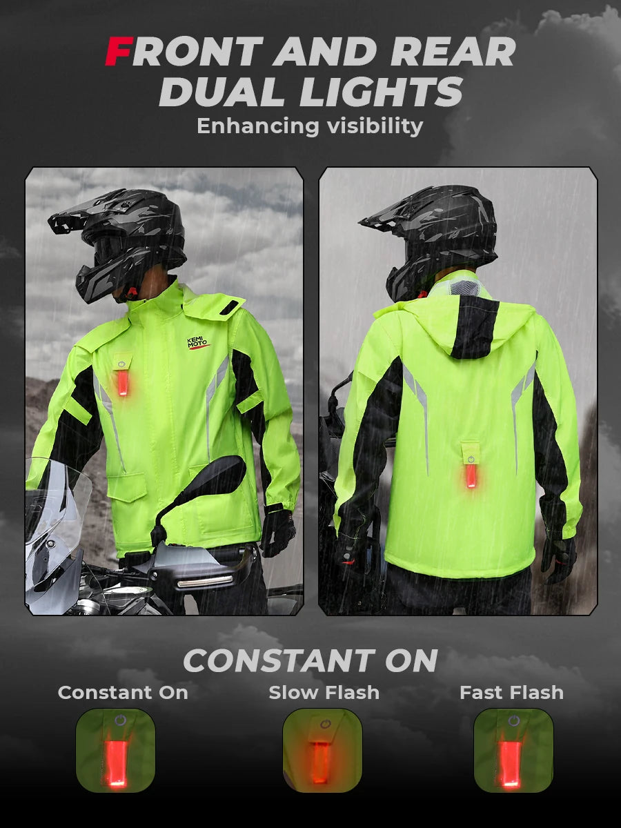 Summer Motorcycle Raincoat Rain Jacket Pants