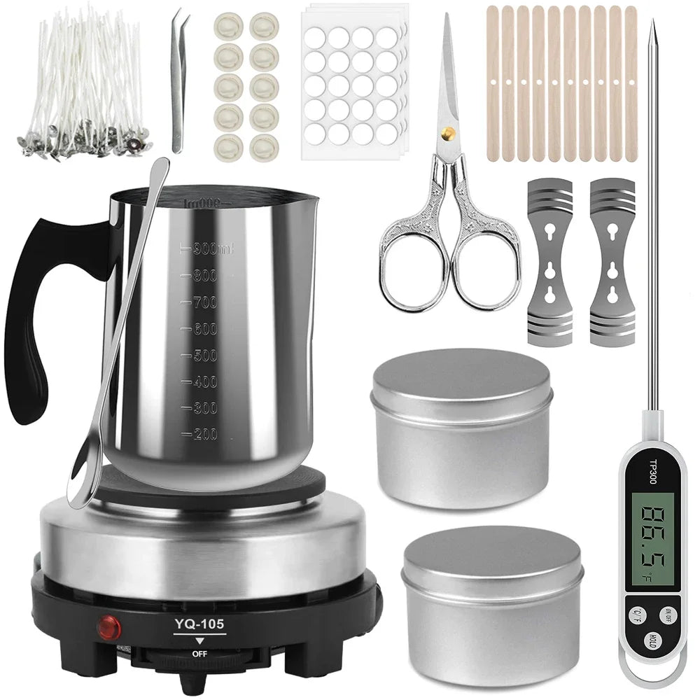 Gemos Candle Making Kit with 500W Electronic Stove