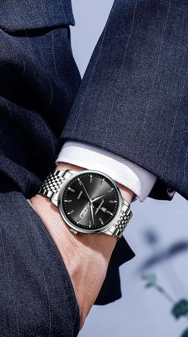 POEDAGAR Luxury Business Men Wristwatches